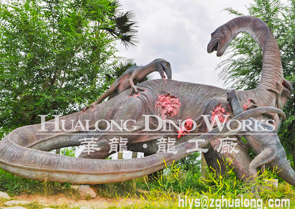 華龍藝術(shù) 恐龍主題公園 園林大型仿真恐龍擺件10M